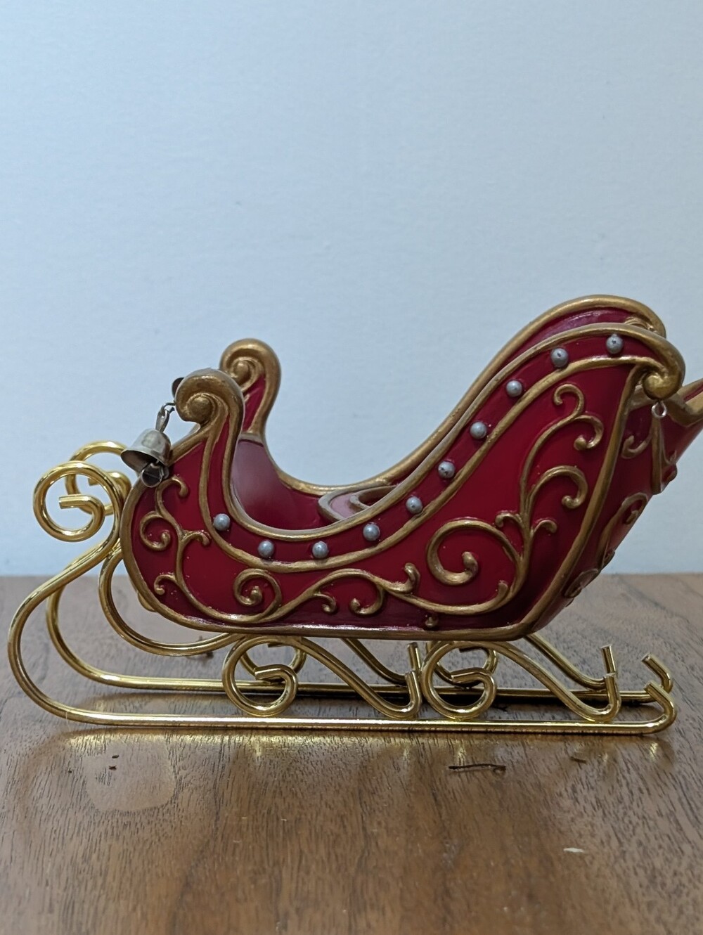 Vtg Westland Giftware Christmas Sleigh Candle Holder The Reindeer Connection